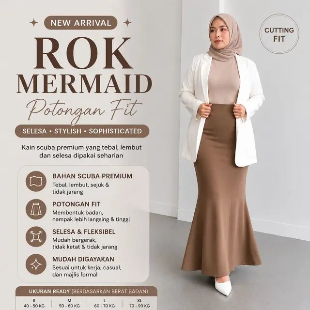 Rok Mermaid Standar