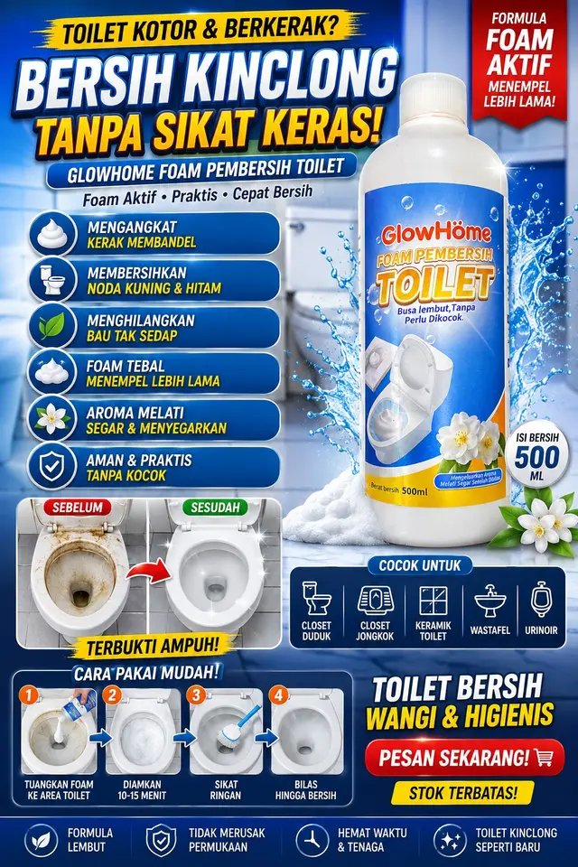 GlowHome Foam Pembersih Toilet